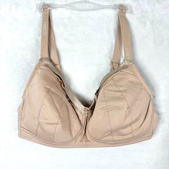 JULIEMAY Pure Silk Organic Cotton Full Cup Supportive Wireless Bra Womens 42C - Picture 1 of 4